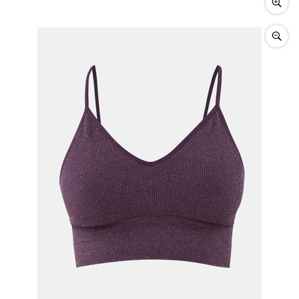 No Boundaries Women's Shimmer V-Neck Brami - Picture 7 of 16